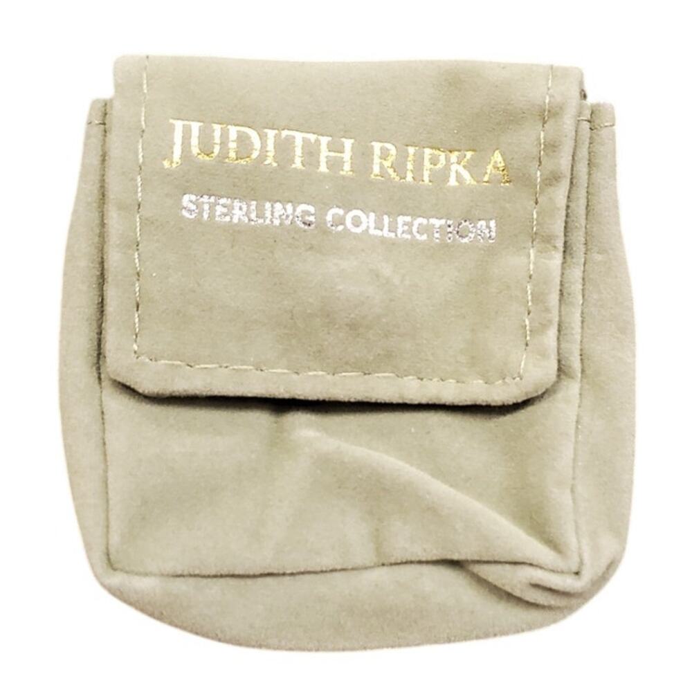 JUDITH RIPKA Jewelry Bracelet Necklace Bag Pouch Green Suede Bag RARE